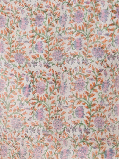 Indiehaat | Pure Kota Doria Blockprint Suit Purple