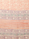 Indiehaat | Kota Doria Hand Block Print Multicolor Saree