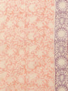Indiehaat | Kota Doria Hand Block Print Multicolor Saree