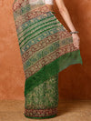 Indiehaat | Kota Doria Hand Block Print Multicolor Saree