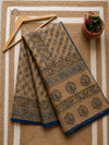 Indiehaat | Kota Doria Hand Block Print Multicolor Saree