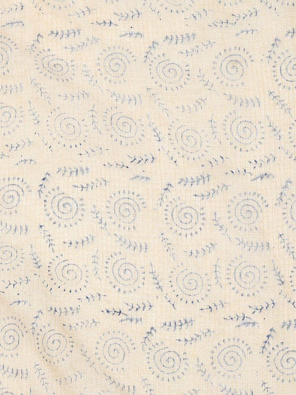 Indiehaat | Kota Doria Hand Block Print Multicolor Saree
