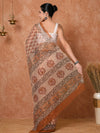 Indiehaat | Kota Doria Hand Block Print Multicolor Saree