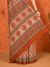 Indiehaat | Kota Doria Hand Block Print Multicolor Saree