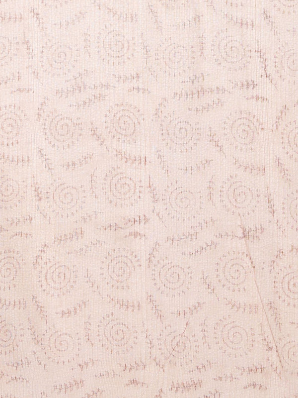 Indiehaat | Kota Doria Hand Block Print Multicolor Saree