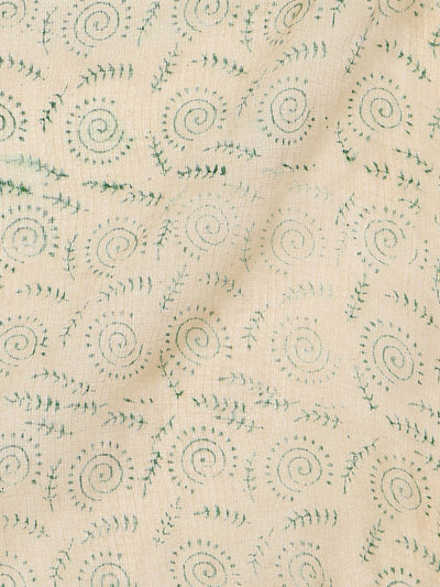 Indiehaat | Kota Doria Hand Block Print Multicolor Saree