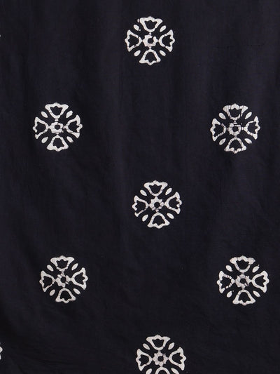 Indiehaat | Pure Mul Cotton Hand Wax Batik Suit Blue