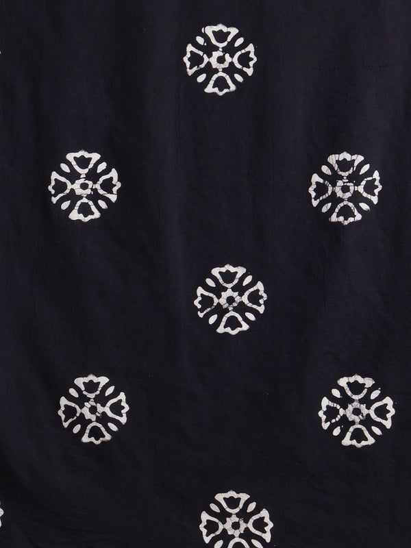 Indiehaat | Pure Mul Cotton Hand Wax Batik Suit Blue