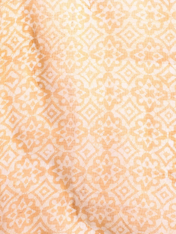 Indiehaat | Kota Doria Hand Wax Batik Suit Yellow