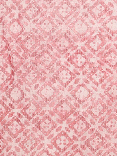 Indiehaat | Kota Doria Hand Wax Batik Suit Red