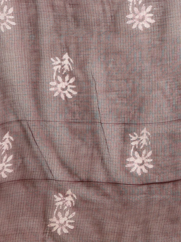Indiehaat | Kota Doria Hand Wax Batik Suit Brown