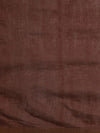 Indiehaat | Kota Silk Ghicha Stripe Embroidery Saree Brown