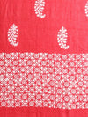 Indiehaat | Pure Mul Cotton Hand Wax Batik Suit Red