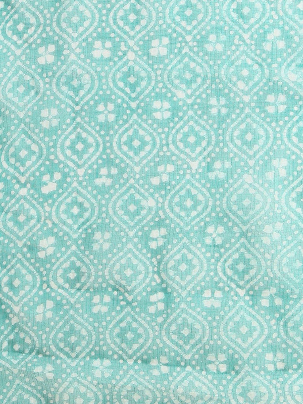 Indiehaat | Kota Doria Hand Wax Batik Suit Green