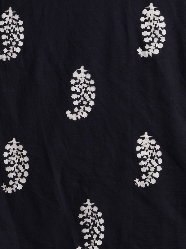 Indiehaat | Pure Mul Cotton Hand Wax Batik Suit Blue