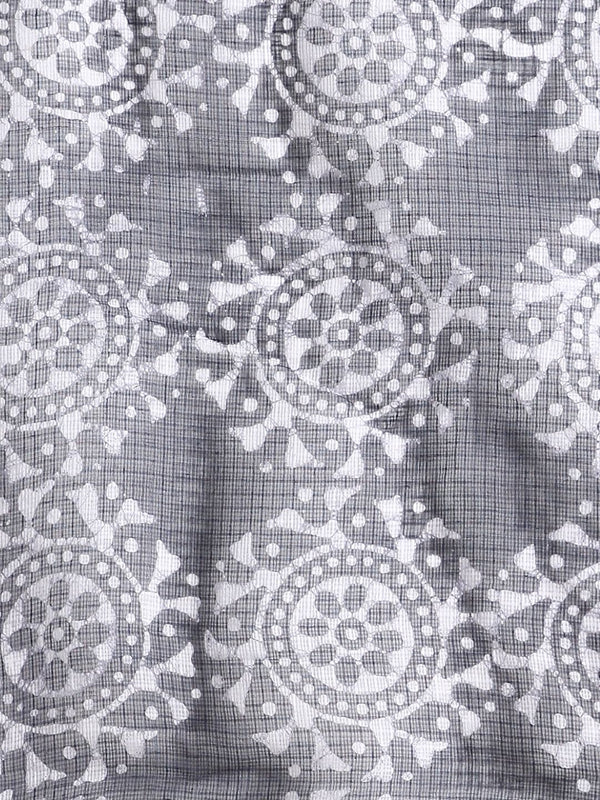 Indiehaat | Kota Doria Hand Wax Batik Suit Blue