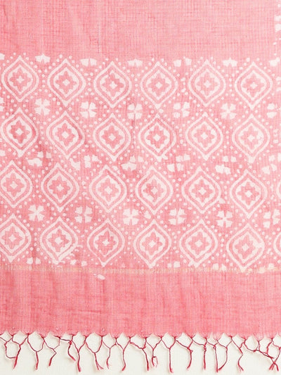 Indiehaat | Kota Doria Hand Wax Batik Suit Red