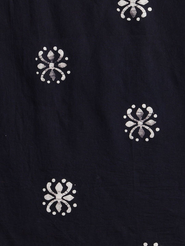 Indiehaat | Kota Doria Hand Wax Batik Suit Black