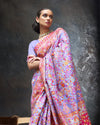 Indiehaat | Kashmira Silk Banarsi Brocade Peach Saree