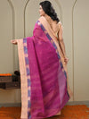 Indiehaat | Pure Cotton Jamdani Saree Pink