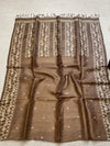 Indiehaat | Silkmark Pure Gachi Tussar Saree Brown
