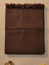 Indiehaat | Pure Cotton Handloom Weave Saree Brown
