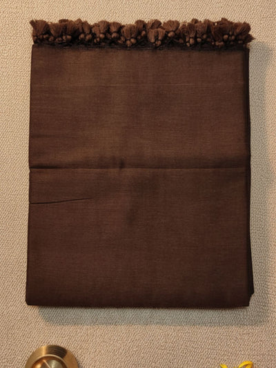 Indiehaat | Pure Cotton Handloom Weave Saree Brown