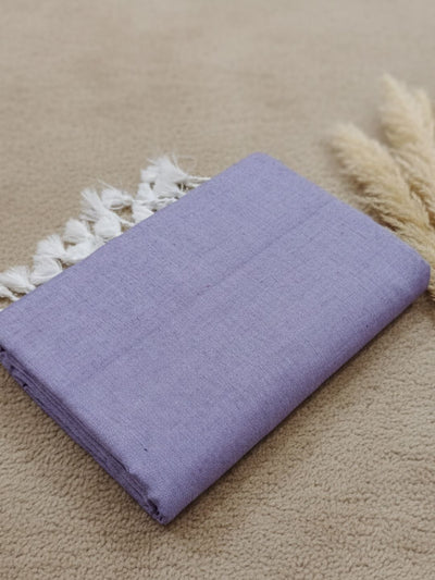 Indiehaat | Pure Khadi Cotton Handloom Saree Blue