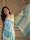 Indiehaat | Pure Khadi Cotton Handloom Saree Multicolor