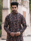 Indiehaat | Pure Cotton Block Print Kurta Pyjama Black