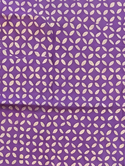 Indiehaat | Pure Chandei Silk Applique Saree Blue