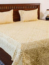 Indiehaat | Applique Double Bedsheet Yellow