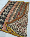 Indiehaat | Chanderi Silk Kalamkari Beige Saree