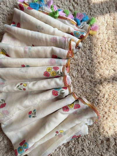 Indiehaat | Pure Mul Cotton Handloom Weaving saree White