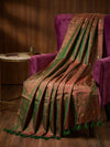 Indiehaat | Pure Mul Cotton Sequin Saree Brown