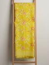 Indiehaat | Pure Muslin Silk Jamdani Saree Yellow
