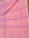 Indiehaat | Pure Cotton Embroidery Saree Pink