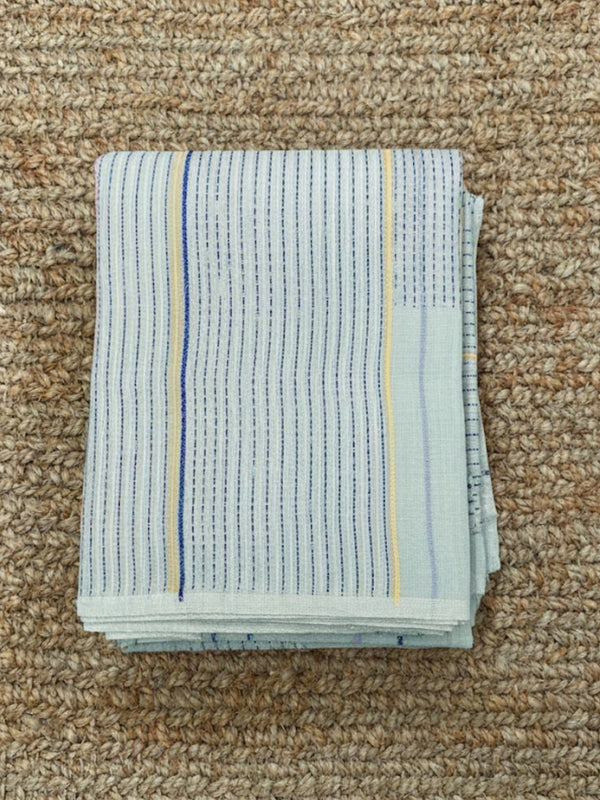 Indiehaat | Pure Cotton Embroidery Saree Green