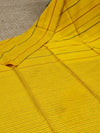 Indiehaat | Pure Cotton Embroidery Saree Yellow