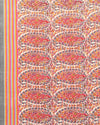 Indiehaat | Kashmiri Silk Printed Saree Red & Brown