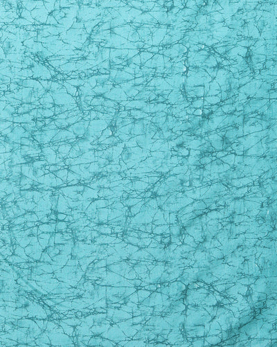 Indiehaat | Kashmiri Silk Printed Saree Teal & Turquoise