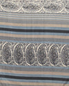 Indiehaat | Kashmiri Silk Printed Saree Grey & Black