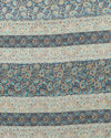 Indiehaat | Kashmiri Silk Printed Saree Dark Grey & Teal 