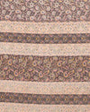 Indiehaat | Kashmiri Silk Printed Saree Dark Brown & Cream