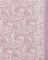 Indiehaat | Kashmiri Silk Printed Saree Lavender & White