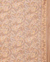 Indiehaat | Kashmiri Silk Printed Saree Tan & Brown