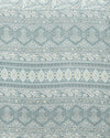 Indiehaat | Kashmiri Silk Printed Saree Greyish Blue & Pa