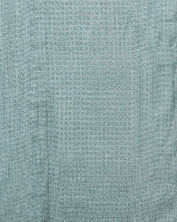 Indiehaat | Kashmiri Silk Printed Saree Greyish Blue & Pa
