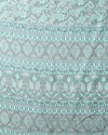Indiehaat | Kashmiri Silk Printed Saree Slate Grey & Teal