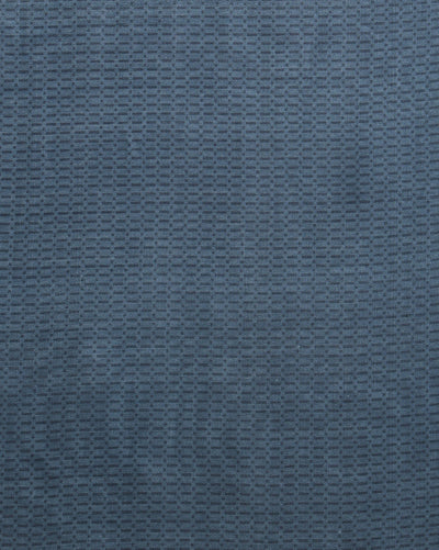 Indiehaat | Kashmiri Silk Printed Saree Dark Blue & Tan